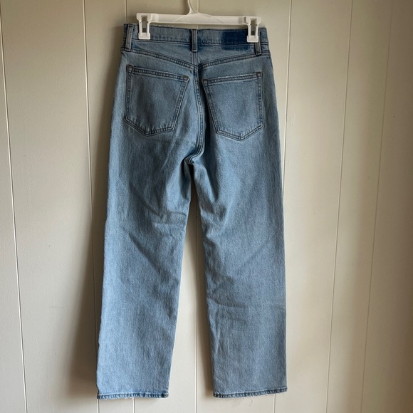 Abercrombie & Fitch Light Blue Straight Leg Jeans - Picture 14 of 15